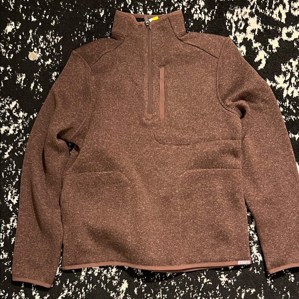 Figs on shift half zip  Sweater Espresso